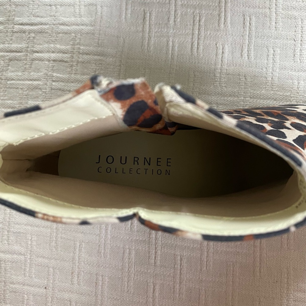 Journee Collection leopard print booties. - Picture 9 of 10